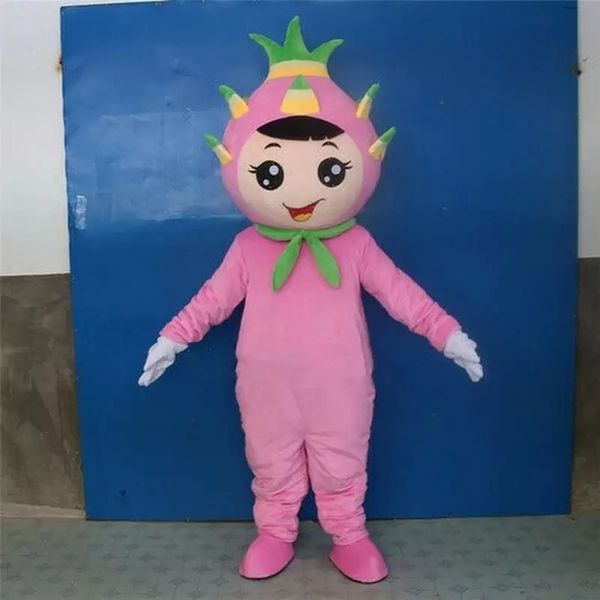 Costume de mascotte Pitaya dessin animé thème personnage carnaval Festival déguisement noël adultes taille fête d'anniversaire tenue de plein air