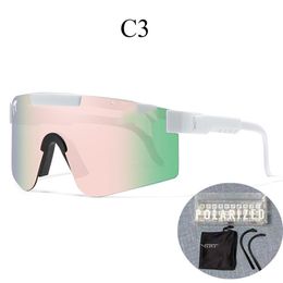 Pits Vipers Sport Google Tr90 lunettes de soleil polarisées pour hommes/femmes lunettes coupe-vent extérieures 100% Uv lentille miroir IHIR