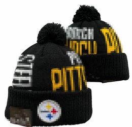 Pittsburgh Beanie Beanies SOX LA NY équipe de baseball nord-américaine Patch latéral hiver laine Sport tricot chapeau Pom crâne casquettes A26