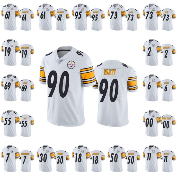 Pittsburgh''Steelers''Men # 11 Chase Claypool 39 Minkah Fitzpatrick 7 Ben Roethlisberger Maillot de football personnalisé pour femmes et jeunes