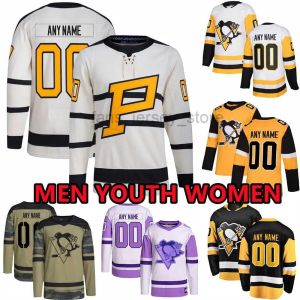 PittsburghPenguinsAangepaste hockeyshirts heren 59 Heinen 35 Tristan Jarry 73 Pierre-Olivie rJoseph 7 Dmitry Kulikov 26 Petry Marcus Pettersson