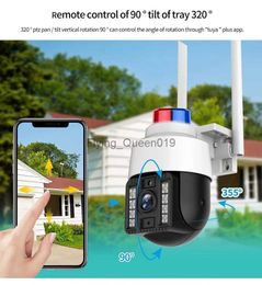 PIX-LINK WiFi-camera 1049453 2K-beveiligingscamera IP-camera Spotlight en sirene PTZ 360 HD Nachtzicht Menselijke detectie AUTO Track HKD230812