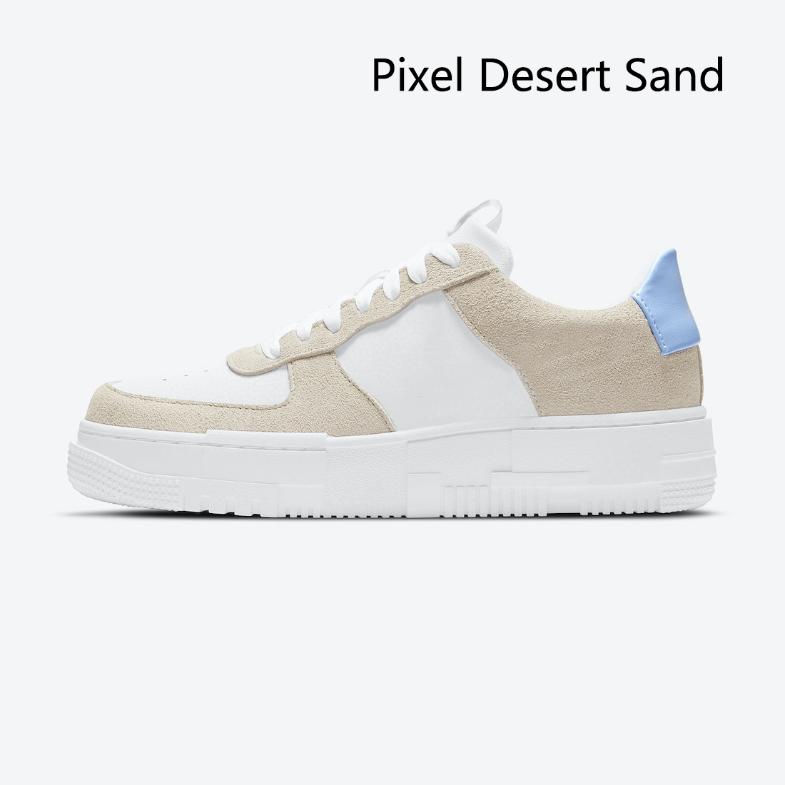 Pixel Goldkette Low -Running -Schuhe Wüste Sand frisch silberlachs Ferse Segel Bräune Schlange hohe Qualität