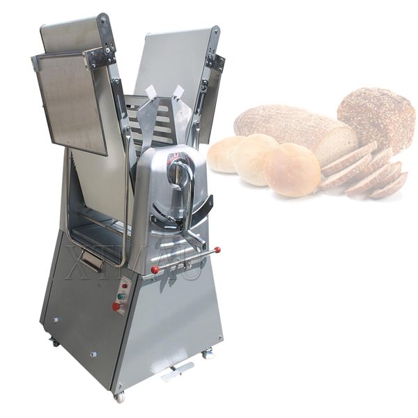 Laminoir à pâte à pizza Pâte feuilletée verticale faisant la machine Laminoirs Boulangerie Machine à raccourcir le pain à tarte en acier inoxydable