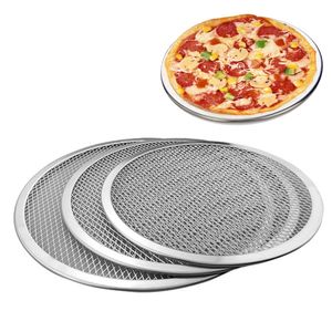 Pizza Lade Metalen Mesh Ronde Pannenkoek Net Bakken Pan Net Screen Gebak Gereedschap 6/7/8 / 9 inch