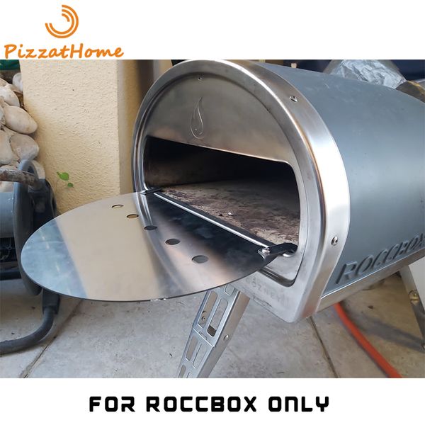 PizzAtHome – Support de four à Pizza Roccbox sur mesure, panneau de cadre de Support, panneau épais en acier inoxydable 304, plaque d'accessoires pour four à Pizza