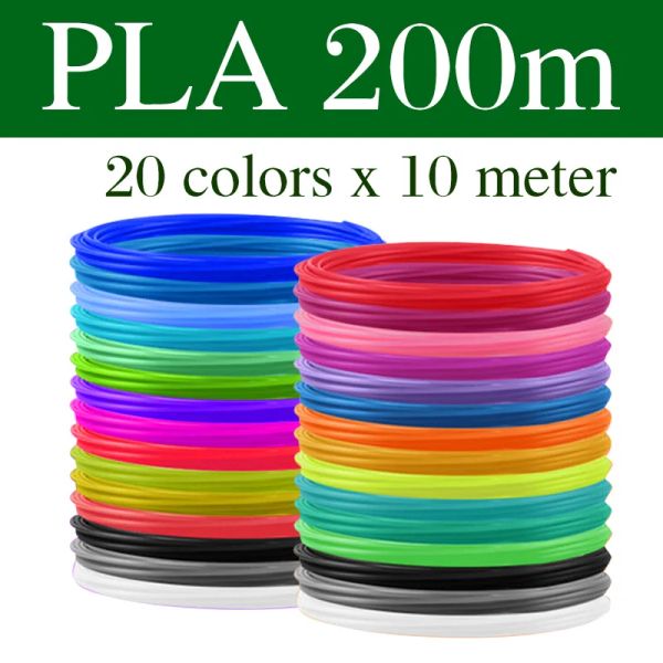 Filament PLA / ABS / PCL pour stylo 3d, 10/20/30 Rolls Diamètre 1,75 mm 30 couleurs Plastique pour le stylo 3D, la couleur ne se répète pas