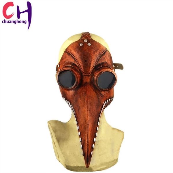 Plaga Mask Beak Bird Vapor Punk Mask Harning Cosplay Fancy Gothic Rock Leather Halloween Beak270U