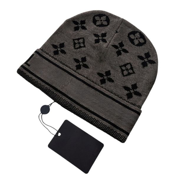 Bonnet à carreaux chapeaux de créateurs pour hommes bonnets tricotés chapeau d'hiver automne casquette de crâne thermique voyage de ski bonnets de luxe chauds classiques Q-20