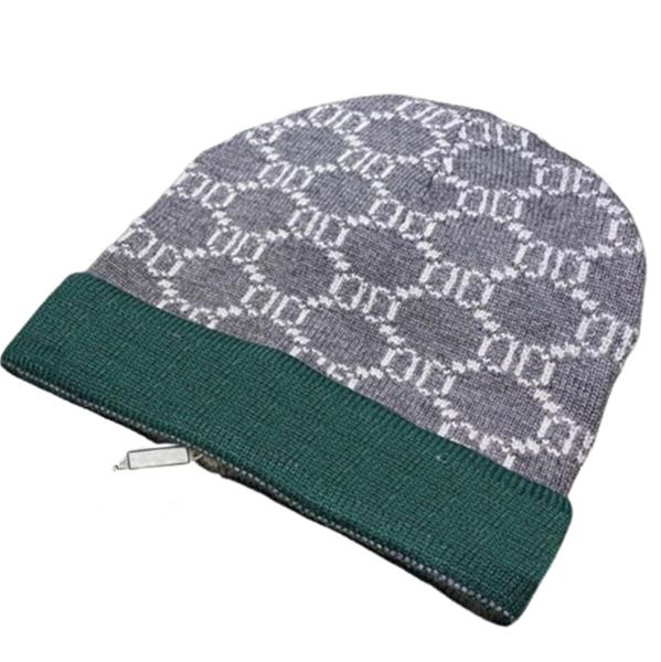 Bonnet à carreaux chapeaux de créateurs pour hommes bonnets tricotés chapeau d'hiver automne casquette de crâne thermique voyage de ski bonnets de luxe chauds classiques Q-18