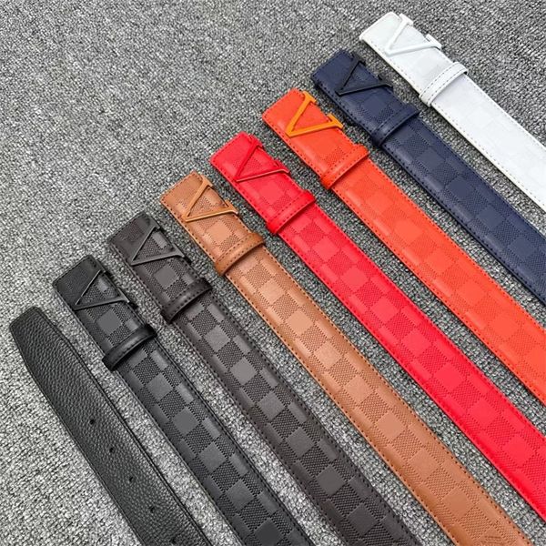 Ceintures à carreaux pour femmes designer noir ceinture pour hommes mode simple cintura tendance lettre en relief jeans ornement taille ceintures de créateurs pour hommes vie quotidienne ga056