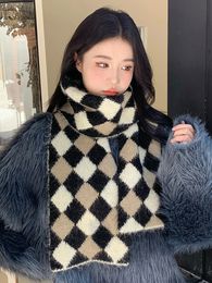 Plaid Casual Vintage Écharpe Foulard Hiver Femmes Dames Hommes Imprimer Chaud Doux Foulards Pashmina Mujer Mâle Foulard Wrap Châle 231229