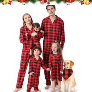 Père à plaid Mother Kids Baby Pajamas Sets Daddy Mommy and Me Orgit