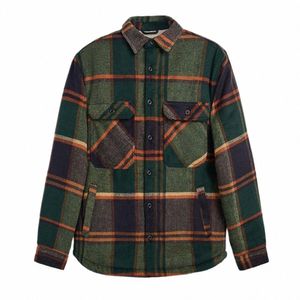 Plaid Veste Hommes Automne Hiver Nouveau Casual Polaire Chemise Chaude Manteaux Mâle Régulier Manteaux D'extérieur 96vC #