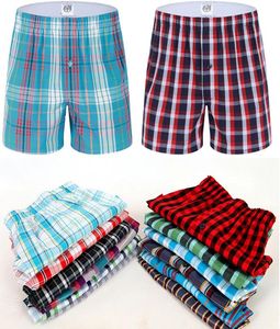 Plaid Men Boxer Shorts pour hommes sous-vêtements Trunks Coton CUECAS Sous-vêtements Boxer pour mâle Homme Boxer Arrow Panties7930239