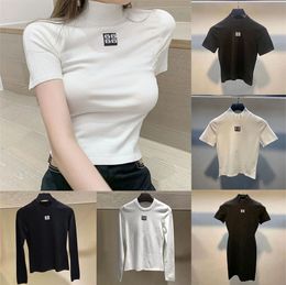 Letter Knit T Shirts Dress Sweaters voor vrouwen Designer Fashion Breien Hoodie Brands Ladies T -stukken Tops