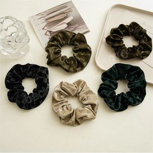 Scrunchies a cuadros para elegantes bandas de goma a cuadros de cuero Artificial, cuerda para el pelo de gran tamaño, tocados coreanos a la moda