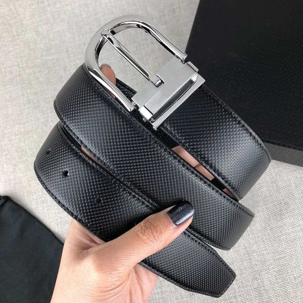 Nuevos cinturones de moda para hombre Mujer Hebilla de aguja informal 4 colores Ancho 34 mm Alta calidad con caja