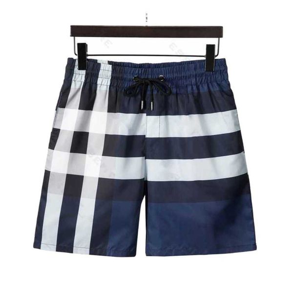 Pantalones cortos de natación a cuadros para hombre, diseñadores de moda de verano, ropa de calle, ropa de baño de secado rápido, tablero de impresión, pantalones cortos de playa para hombre