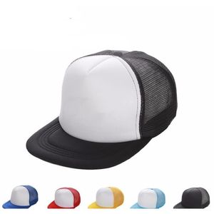 Plain Hip Hop Trucker Caps Snapbacks en blanco Mesh Designer Hats Ajustable para hombres Mujeres Sun Hat 11 colores Bwz2J