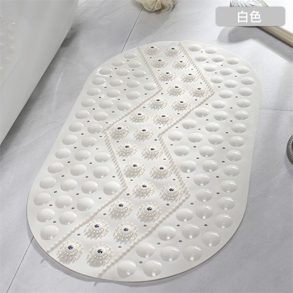 Plaine ovale goutte d'eau salle de bain tapis antidérapant bain chambre sol douche tapis absorbant PVC tapis 220504