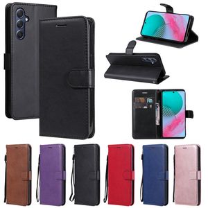 Étuis portefeuille en cuir PU uni pour Samsung M54 Xiaomi 13 Ultra Redmi Note 12 Turbo 12S 4G Huawei Honor Magic 5 Pro Flip Cover Credit ID Card Card Business Kickstand Pouch