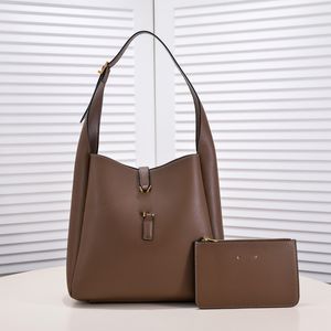 Gewone bakken schoudertassen vrouwen ontwerper handtassen portemonnee koehide grote capaciteit boodschappentas kleine ritszak verstelbare schouderband