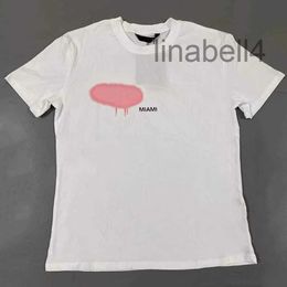 Plams Mens T Shirt Diseñadora para mujer Spray Impresión Angels Graphic Tees Fashion Summer Angel Street Hip Hop Love Heart Polo camisa JW9F