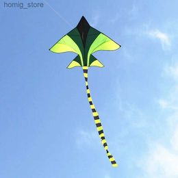 GRATUITA GRATUITA de la cometa del plano de envío para niños Línea de cuerda Flying Toys Falcon Kite Surf Set Beach Beach Fun Juegos deportivos Ikite Y240416