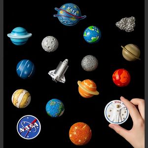 Planet astronaute spatial aimant des aimants aimants de réfrigérateur personnalité créative autocollants magnétiques à la maison Collection cadeau 240429