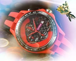 Planet Moon Montres pour hommes Fonction complète Montre chronographe à quartz Célèbre voiture de course de sport Montre de luxe Édition limitée Montres-bracelets maîtres