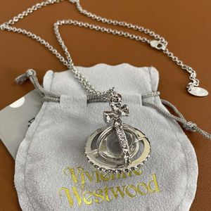 Planeet ketting Designer ketting voor vrouw VivienenWestwoods luxe sieraden Viviane Westwood ketting Vivienne keizerin-weduwe van het Westen driedimensionale Sa