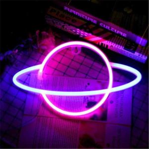Planeet neonreclame Planeetlicht Led-neonreclame Planeet Led-bord voor wanddecoratie Esthetisch hangend Saturnus neonlicht voor woondecoratie HKD230825