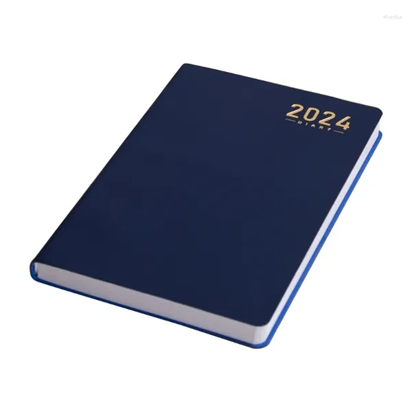 Planificateur Calendrier en cuir Note de calendrier Page mensuelle hebdomadaire pour rendez-vous Journal du livre