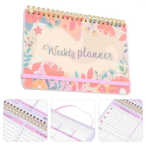 Planner Notebook Book Daily Weekly Notepad Journal Schedule afspraak Spiral Maandelijkse Travel Portable Do List Office Planning