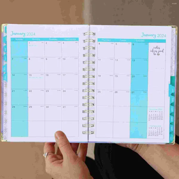 Planificateur organisateur carnet de notes de travail cahier quotidien en alliage d'aluminium bloc-notes domestique enseignant