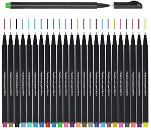 Stylos de planificateur Fineliner Marqueurs de dessin colorés Journalisation Écriture Prendre note Calendrier Agenda Croquis Art Fournitures de bureau Multifonction