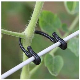 Plant Fixing Clips Tomatenondersteuning Clips Grape Rack Mesh Fastaners Gardening Agricultural Bundling Lijn Kooien Plastic S1