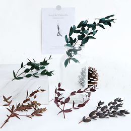 Plantengeschenk natuur bewaard gebleven eucalyptus bladeren harsvormen, mini gedroogd bloemenboeket, gedroogde bloem voor kaarsen ambachten diy materiaal