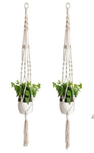 Plant Hangers Macrame Touw Potten Holder Holder Wall Hangende Planter Hanger Mand Planten Houders Indoor Flowerpotmanden Heffen SE1660386