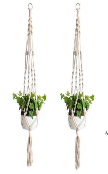 Plantes de plantes Macrame Corde Pots Porte-cornes Mur Planteur suspendu Planteur Planchers Plantes Plants de fleur intérieurs Paniers de pot de fleurs soulevant SE1660386