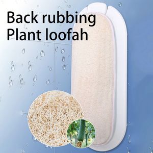 Planta Loofah Silk Wipe Back Artifact Lazy Body Shower Back Brush Frote la toalla y tire de la tira para frotar el barro 240312