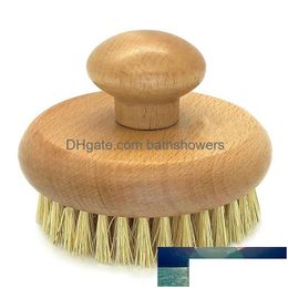 Plant Sisal Body Mas Brush Cactus Exfoliërend natuurlijk hout Natte huidpeeling met zachte en stijve borstelharen Drop Delivery Dhkfm