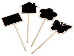 Marqueur des étiquettes de plante Insertion de cartes de forme mignonne mini-tableau noir arts et artisanat d'origine domestique maison Flowerfly Flower9557785