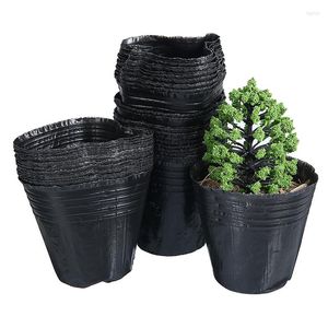 Jardinières 100 pièces en plastique fleur pépinière Pots démarreurs de plantes pot de fleurs semis planteur conteneurs pour la culture de jardin à la maison