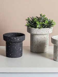 Plantenbakken Creatieve cement bloempot Nordic eenvoudige trend groene planten succulente pot vaas thuis kamer decoratie ins woondecoratie