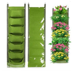 Planters DESIGN Vertical Hanging Garden Planter Flower Pots Layout Waterproof Wall Mount Flowerpot Bag Indoor Outdoor Use