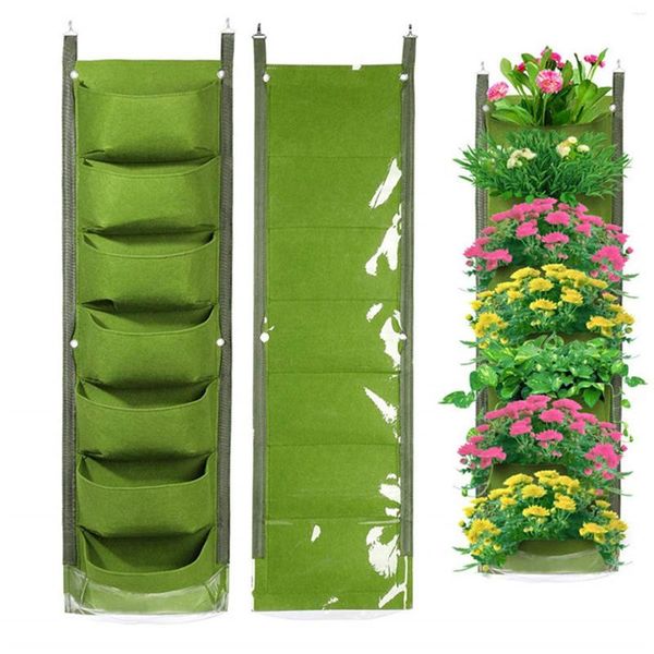 Jardinières DESIGN jardinière de jardin suspendue verticale disposition des Pots de fleurs support mural étanche sac de pot de fleurs utilisation intérieure et extérieure