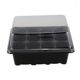 Jardinières Germination Seed Starter Tray Box Flower Plant Pot Pour Home Office Decor 12 Hole Grow Box: 19 X15X11Cm