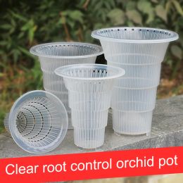 Plantenbakken Meshpot Root Control Clear Pot voor Orchidee Cattleya Planten met luchtgaten Plantenbak Woondecoratie Plastic bloempot